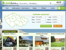 Tablet Screenshot of chatalevne.cz
